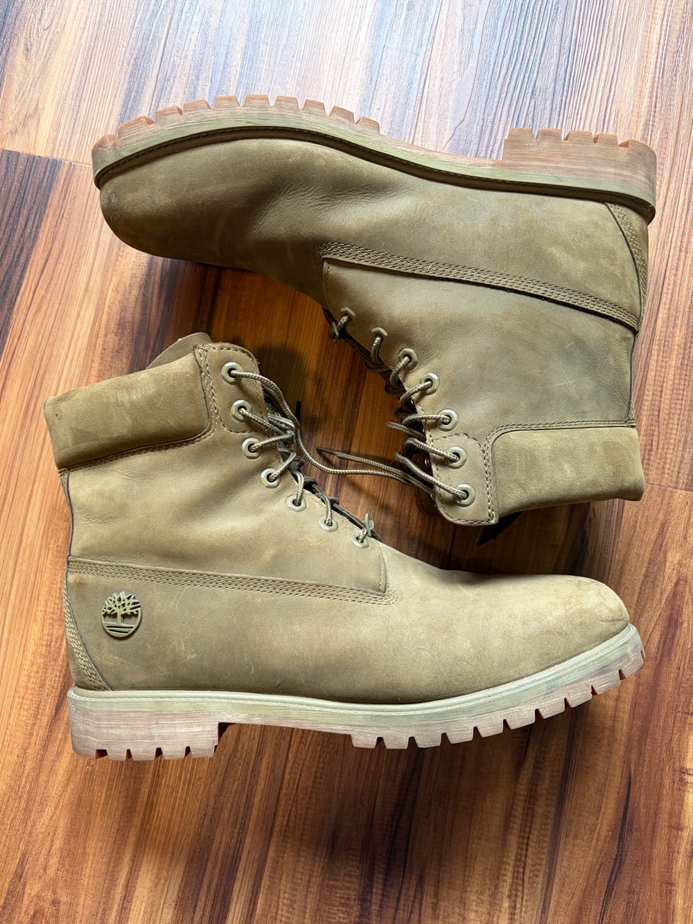 Timberland A7598 Men’s Green Leather 6” Waterproof Field Boots ReBOTL